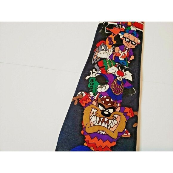 The Looney Tunes Posse 90s Vintage Necktie Tie - Picture 2 of 7